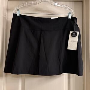 NWT Calia Court High Rise Skort Black 14 Inch Athletic Skort Tennis Golf XL